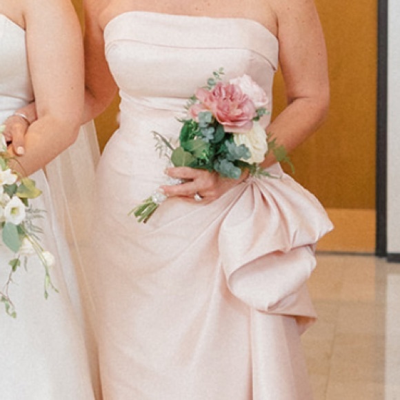 Champagne color Terani Couture gown - Picture 2 of 7